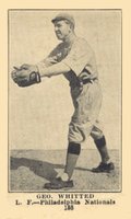 1917 Boston Store #188 George Whitted Baseball Card