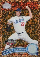 2011 Topps Update #US140 Clayton Kershaw Cognac Diamond Anniversary Baseball Card