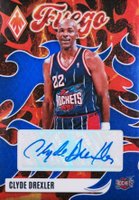 2023 Panini Phoenix Fuego Autographs #FACDX Clyde Drexler Blue Basketball Card