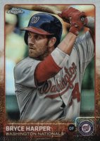 2015 Topps Chrome #81 Bryce Harper Refractor Baseball Card