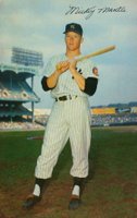 1953 Dormand Postcards #111 Mickey Mantle Bat on shoulder Baseball Card