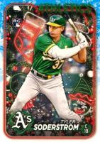 2024 Topps Holiday #H127 Tyler Soderstrom Baseball Card