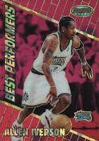 1999 Bowman's Best #91 Allen Iverson Atomic Refractor Basketball Card