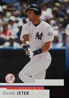 2004 Leaf #56 Derek Jeter Press Proof Red Baseball Card