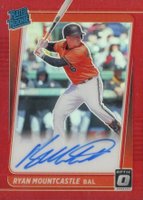 2021 Panini Donruss Optic Rated Rookie Signatures #RRSRM Ryan Mountcastle Red Baseball Card