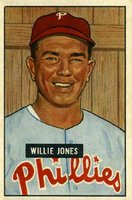1951 Bowman #112 Willie Jones Baseball Card