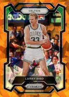 2023 Panini Prizm #189 Larry Bird Orange Ice Basketball Card