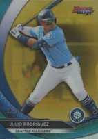 2020 Bowman's Best Top Prospects #TP15 Julio Rodriguez Gold Refractor Baseball Card