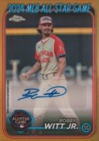 2024 Topps Chrome Update 2024 All-Star Game Autographs #BW Bobby Witt Jr. Gold Refractor Baseball Card