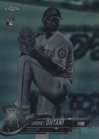 2018 Topps Chrome #150 Shohei Ohtani Pitching-Negative Refractor Baseball Card