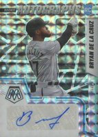 2022 Panini Mosaic Rookie Autographs #RAMBC Bryan de La Cruz Mosaic Baseball Card