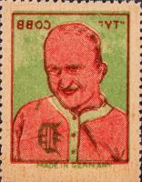 1923 German Baseball Transfers # Ty Cobb Baseball Card