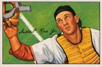 1952 Bowman #107 Del Rice Baseball Card