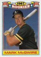 1988 Topps Glossy Rookies #13 Mark McGwire Baseball Card