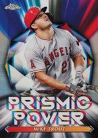 2021 Topps Chrome Prismic Power #PP2 Mike Trout Baseball Card