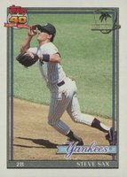 1991 Topps Desert Shield #290 Steve Sax Baseball Card