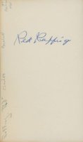 1999 Hall of Fame Autographs # Red Ruffing Index Card Baseball Card