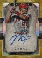 2018 Topps Five Star Autographs #FSA-MT Mike Trout Gold Baseball Card