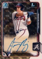2015 Bowman Chrome Draft Pick Autograph #BCAARI Austin Riley Superfractor 1/1 Baseball Card