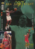 1997 Collector's Choice  #159 Bulls Game Night Jordan/Kukoc/Pippen/Rodman Basketball Card