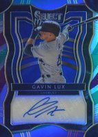2020 Panini Select Rookie Signatures #RSGL Gavin Lux Tri-Color Prizm Baseball Card