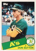 1985 Topps Traded #116T Don Sutton Baseball Card