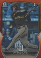 2023 Bowman Draft #BDC166 Jay Beshears Chrome-Orange Baseball Card