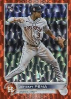 2022 Topps Update #US253 Jeremy Pena Orange Foil Baseball Card