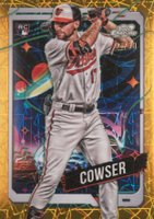 2024 Topps Chrome Cosmic #17 Colton Cowser Gold Interstellar Refractor Baseball Card
