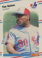 1988 Fleer Glossy #193 Tim Raines Baseball Card