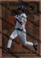 1996 Leaf Steel #40 Derek Jeter Gold-w/Coating Baseball Card