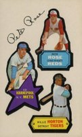 1968 Topps Action All-Star Stickers # Pete Rose/Ed Kranepool/Willie Horton Baseball Card