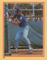 1984 Fleer Stickers #50 Dale Murphy Baseball Card