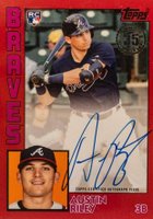 2019 Topps Update 1984 Topps Baseball Autographs #AR Austin Riley Red Baseball Card