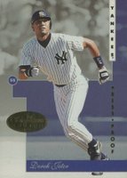 1996 Leaf Signature #67 Derek Jeter Gold Press Proof Baseball Card