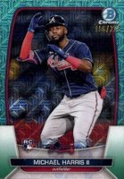 2023 Bowman Mega Box Chrome #76 Michael Harris II Aqua Baseball Card