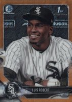 2018 Bowman Prospects Chrome #21 Luis Robert Orange Shimmer Refractor Baseball Card