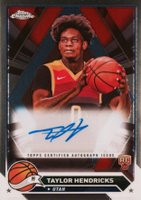 2023 Topps Chrome Topps Chrome Autographs #CGTAH Taylor Hendricks Basketball Card