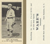 1916 Wares #23 Art Butler Baseball Card