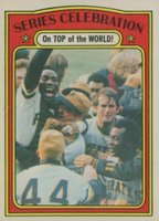 1972 O-Pee-Chee #230 Series Celebration On Top of The World Baseball Card