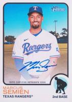 2022 Topps Heritage Real One Autographs #ROAMS Marcus Semien Baseball Card