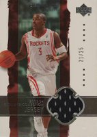 2003 Upper Deck Exquisite Collection #11-J Steve Francis Jersey Basketball Card