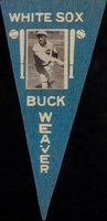 1916 Ferguson Bakery Felt Pennant # Buck Weaver Baseball Card