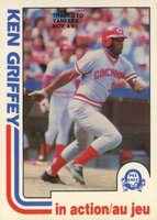 1982 O-Pee-Chee #171 Ken Griffey In Action Baseball Card