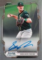 2019 Bowman Sterling Prospect Autographs #SN Sheldon Neuse Baseball Card