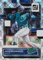 2022 Panini Donruss Rated Prospect #RP1 Julio Rodriguez Diamond Baseball Card
