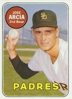 1969 Topps #473w Jose Arcia White Letters Baseball Card