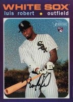 2020 Topps Heritage #512 Luis Robert Chrome-Purple Refractor Baseball Card