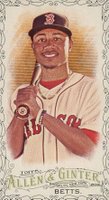 2016 Topps Allen & Ginter  #184 Mookie Betts Mini-Black Border Baseball Card