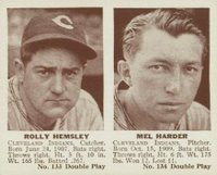 1941 Double Play #133/134 Hemsley/Harder Baseball Card